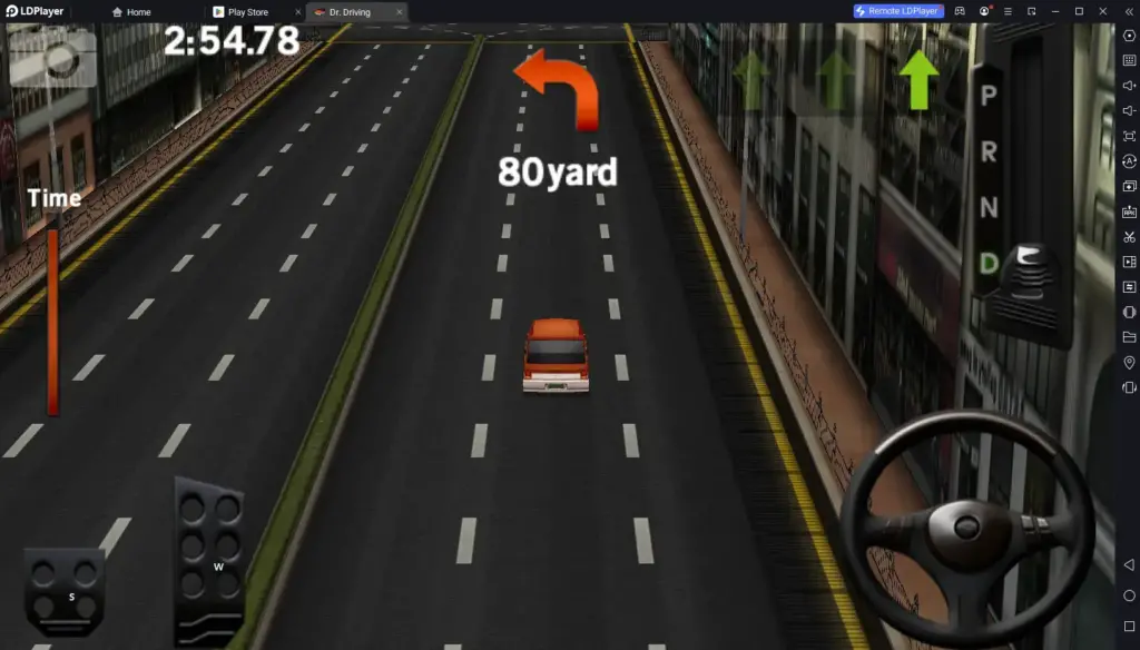 Gameplay of dr. driving for pc on LDPlayer