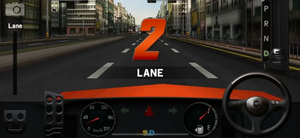 screenshot of lane mission in dr driving