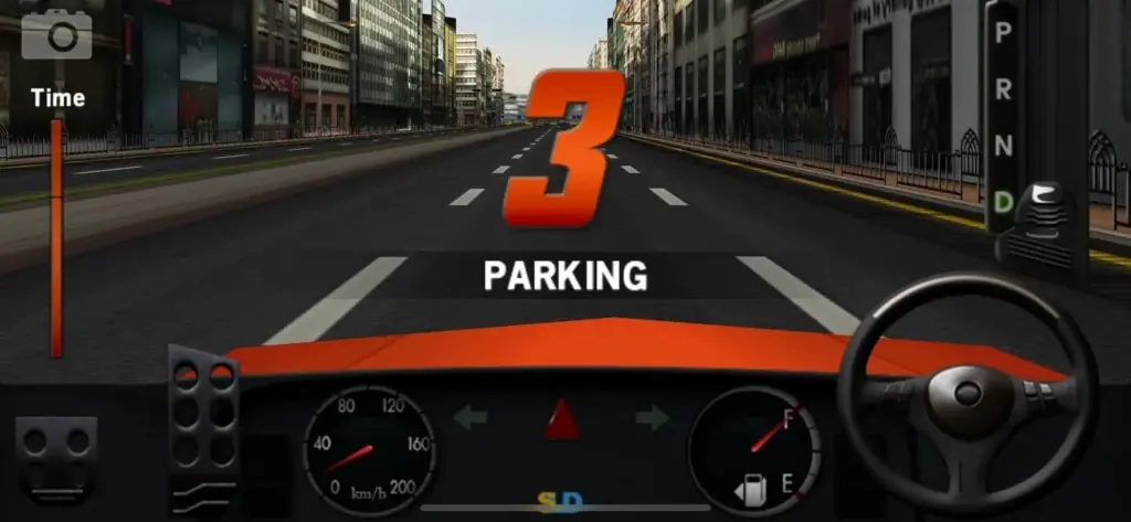 screenshot of parking mission in dr driving